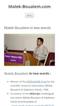 Mobile Screenshot of malek-boualem.com